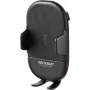 Suporte de ventilação para automóvel com carregamento sem fios Qi VOLTCRAFT VC-Qi-WCM15 para telemóvel, carregamento rápido 15W, 55-89mm, fixação automática, preto