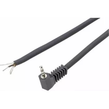 VOLTCRAFT XL-AC25SGW Ficha jack estéreo de 2,5 mm, 3 polos, ligação por soldadura, niquelada, 1 unid. 93025c204