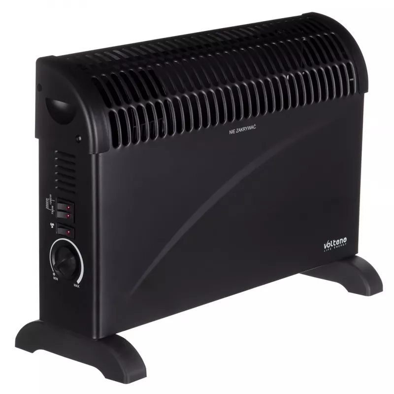 Volteno VO2783 Aquecedor por Convecção 2000W - Aquecimento Rápido, Termostato Ajustável, Proteção contra Sobreaquecimento, Autónomo, Branco