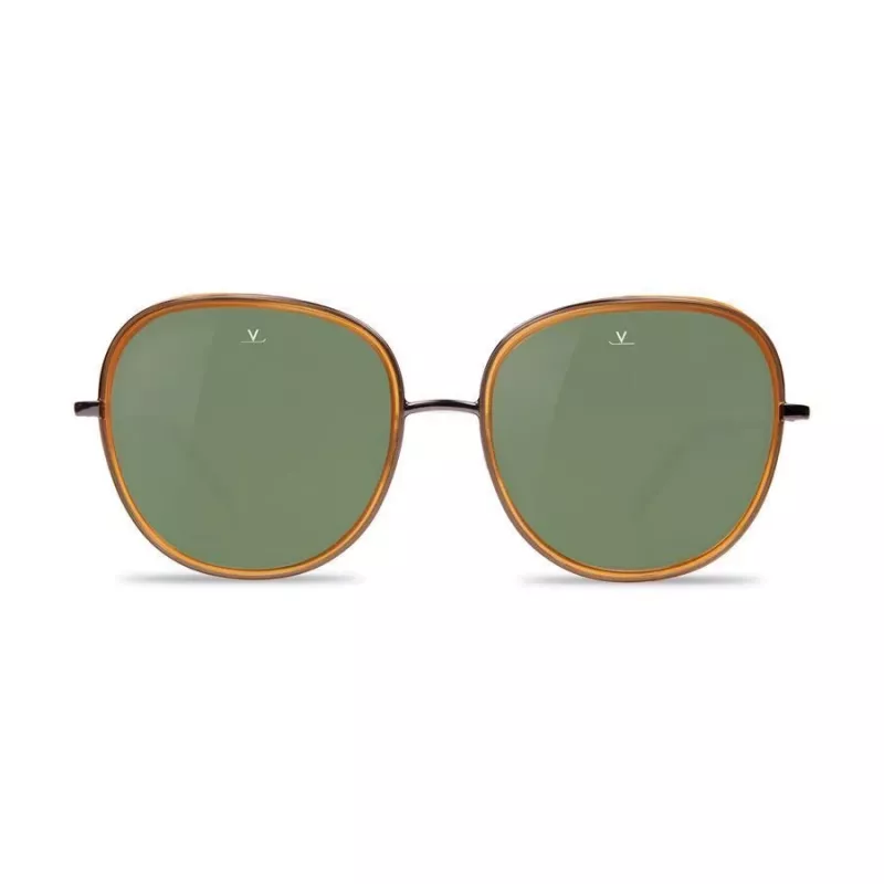 Vuarnet VL1629 Óculos de sol de mulher - armação de acetato, lentes minerais, largura da lente 53mm, ponte 17mm, haste 145mm - proteção UV400