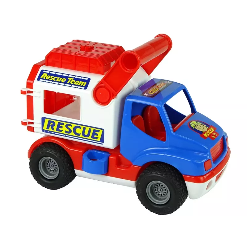 WADER POLESIE ConsTruck Rescue Car azul e branco 41937