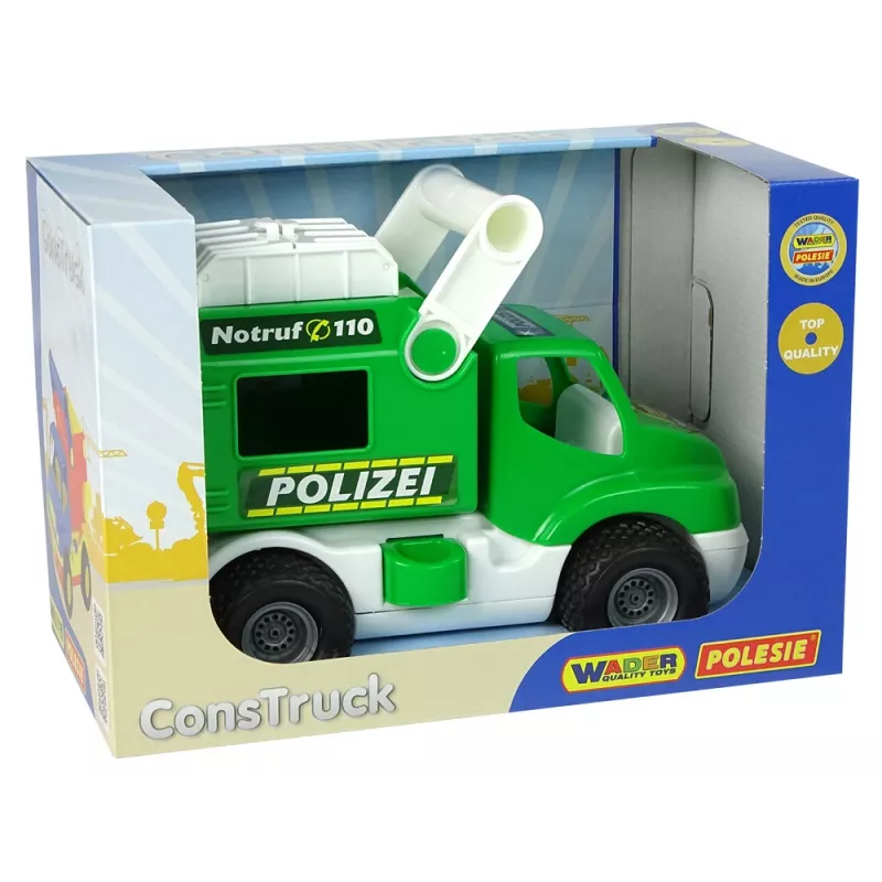 Carro de polícia WADER POLESIE ConsTruck Verde 41906