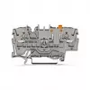 Terminal de separação e teste WAGO 2002-1671 de 2 condutores com Push-in CAGE CLAMP, cinzento