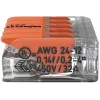 WAGO 221-415 COMPACT Conector de ligação para 5 condutores, 0,2-4 mm², pack de 25