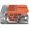 WAGO 221-415 COMPACT Conector de ligação para 5 condutores, 0,2-4 mm², pack de 25