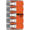 WAGO 221-415 COMPACT Conector de ligação para 5 condutores, 0,2-4 mm², pack de 25