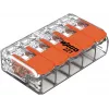 WAGO 221-415 COMPACT Conector de ligação para 5 condutores, 0,2-4 mm², pack de 25