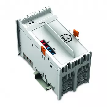 WAGO 750-606 Ex i fonte de alimentação 24 VDC 1 A, cinzento claro