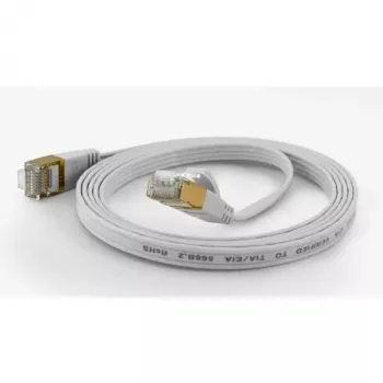 Cabo de rede Flat FTP CAT6 Wantec 10m branco