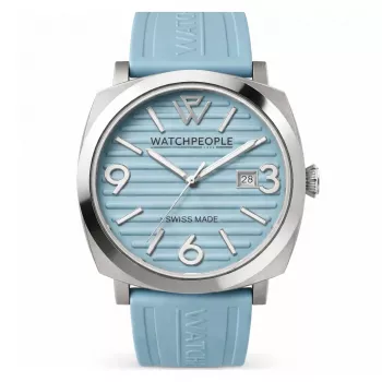 Relógio de mulher WATCHPEOPLE 700996 analógico de quartzo 45 mm prateado aço inoxidável