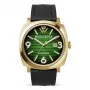 WATCHPEOPLE Relógio de mulher de quartzo analógico 700988 (45mm) - Mostrador preto, bracelete de pele sintética