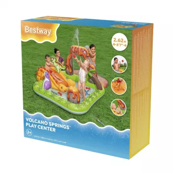 Parque aquático com vulcão e bolas de dinossauro Bestway 53172