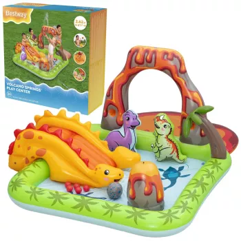 Parque aquático com vulcão e bolas de dinossauro Bestway 53172