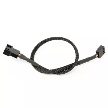 Watercool Cabo de Extensão PWM 4-Pin, Preto - 30cm