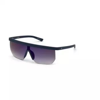 WEB EYEWEAR HOMEM Óculos de sol WE0221-91X Retangular Acetato Armação preta Lentes cinzentas 54mm