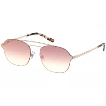 Óculos de sol de homem WEB EYEWEAR WE0248-21G Havana armação quadrada de acetato lentes de policarbonato verdes UV400