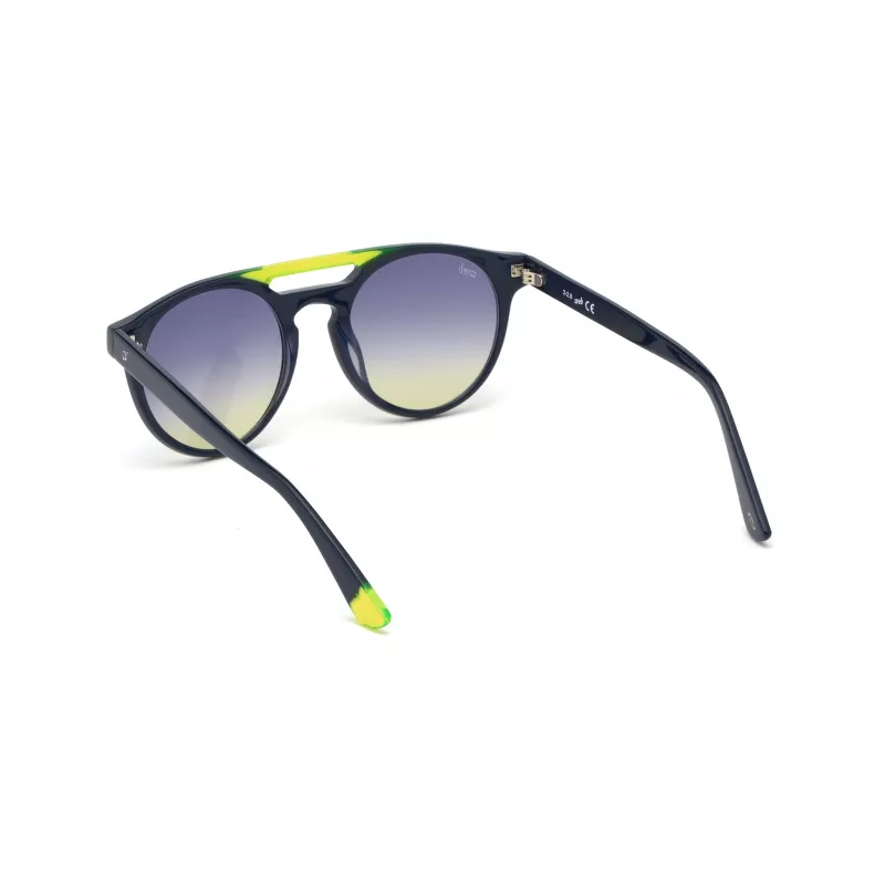 Óculos de sol WEB EYEWEAR unissexo WE0262-5190W acetato quadrados armação preta lentes cinzentas 51/19/145 mm