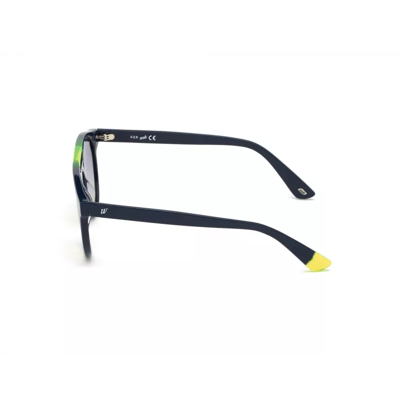 Óculos de sol WEB EYEWEAR unissexo WE0262-5190W acetato quadrados armação preta lentes cinzentas 51/19/145 mm