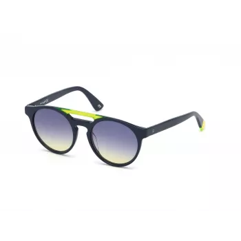 Óculos de sol WEB EYEWEAR unissexo WE0262-5190W acetato quadrados armação preta lentes cinzentas 51/19/145 mm