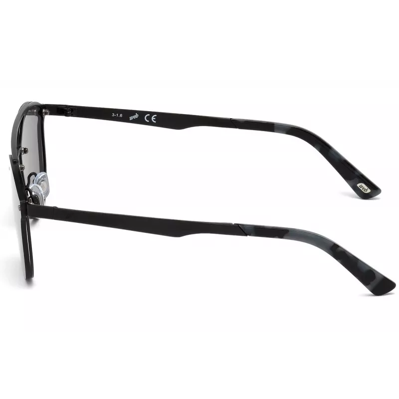 Óculos de sol unissexo WEB EYEWEAR WE0189-02C - armação preta lentes cinzentas 59mm