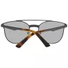 Óculos de sol unissexo WEB EYEWEAR WE0190-0009C - armação geométrica preta, lentes cinzentas