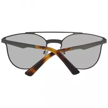 Óculos de sol unissexo WEB EYEWEAR WE0190-0009C - armação geométrica preta, lentes cinzentas