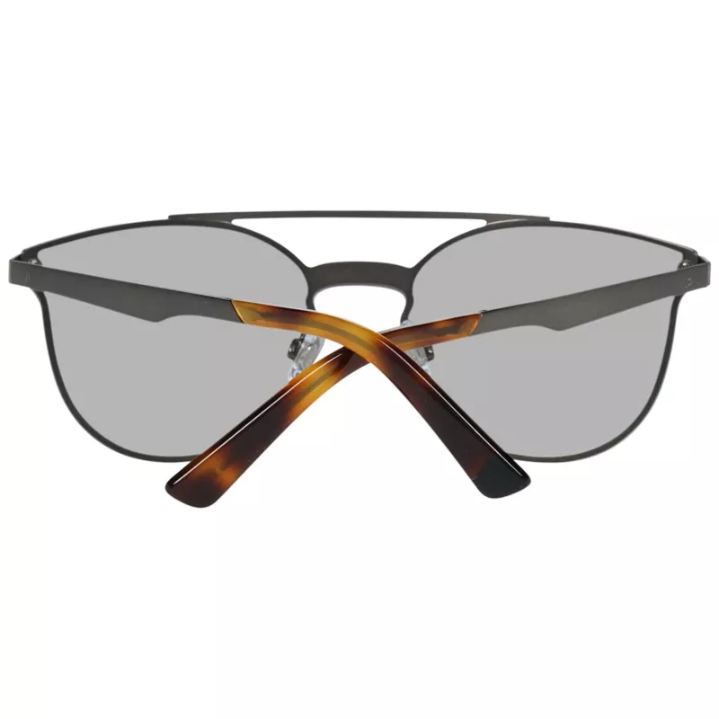 Óculos de sol unissexo WEB EYEWEAR WE0190-0009C - armação geométrica preta, lentes cinzentas