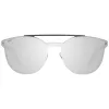 Óculos de sol unissexo WEB EYEWEAR WE0190-0009C - armação geométrica preta, lentes cinzentas