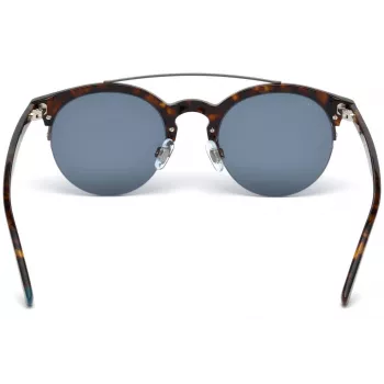 Óculos de sol unissexo WEB EYEWEAR WE0192-52V, armação em acetato Havana, lentes castanhas degradê, 49 mm