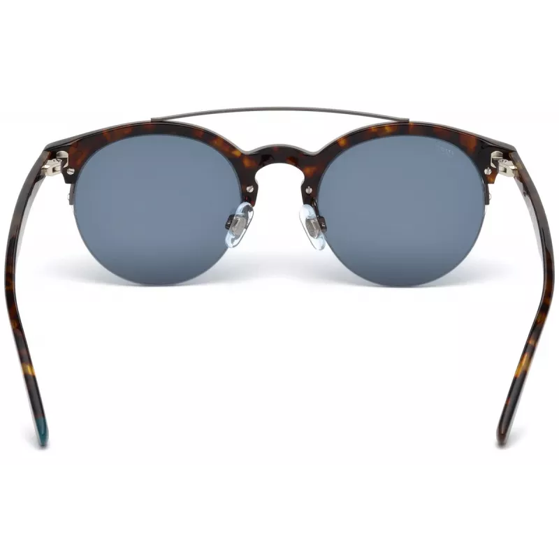 Óculos de sol unissexo WEB EYEWEAR WE0192-52V, armação em acetato Havana, lentes castanhas degradê, 49 mm