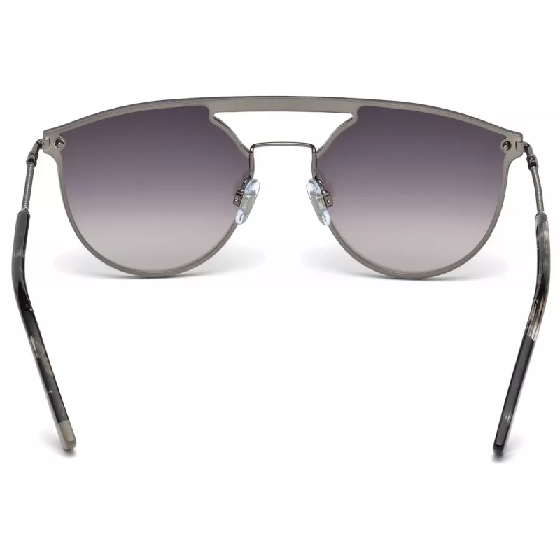 WEB EYEWEAR WE0193-08C Óculos de sol retangulares unissexo Armação de acetato Havana Lentes de policarbonato castanhas UV400