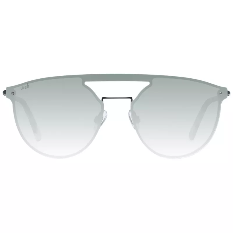 Óculos de sol unissexo WEB EYEWEAR WE0193-13802Q, armação preta, lentes cinzentas, 55 mm
