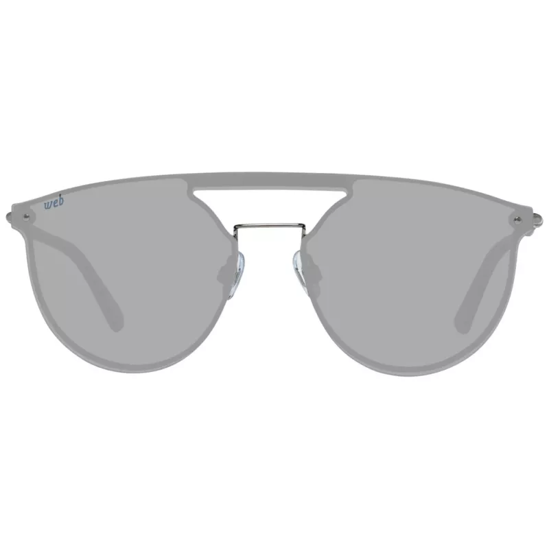 Óculos de sol WEB EYEWEAR WE0193-13808V unissexo - armação preta brilhante, lentes cinzentas fumadas, 54 mm
