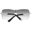 Óculos de sol unissexo WEB EYEWEAR WE0202-16C, armação preta brilhante, lentes cinzentas, 54 mm