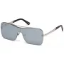 Óculos de sol unissexo WEB EYEWEAR WE0202-16C, armação preta brilhante, lentes cinzentas, 54 mm