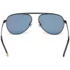 Óculos de sol retangulares unissexo WEB EYEWEAR WE0206-02G - armação em acetato Havana, lentes em policarbonato verdes, proteção UV400