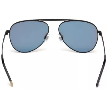 Óculos de sol retangulares unissexo WEB EYEWEAR WE0206-02G - armação em acetato Havana, lentes em policarbonato verdes, proteção UV400