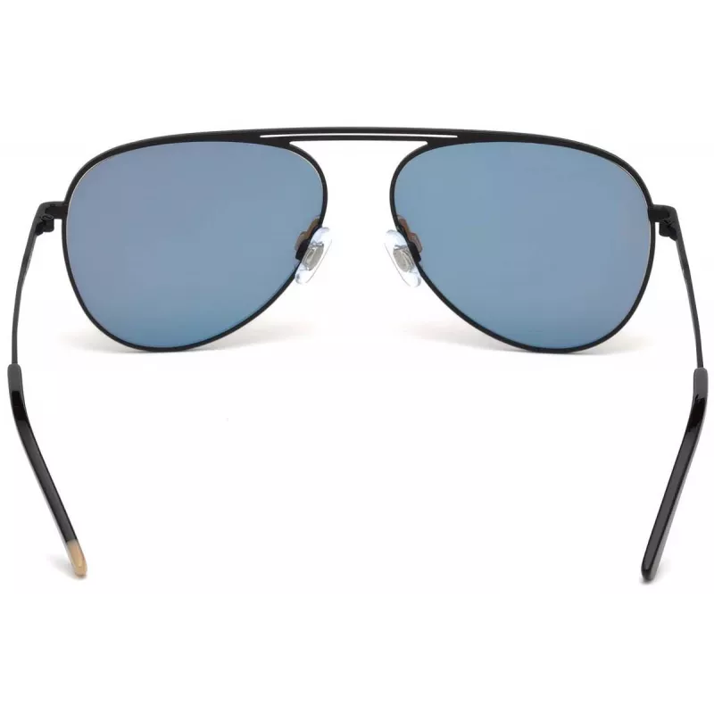 Óculos de sol retangulares unissexo WEB EYEWEAR WE0206-02G - armação em acetato Havana, lentes em policarbonato verdes, proteção UV400