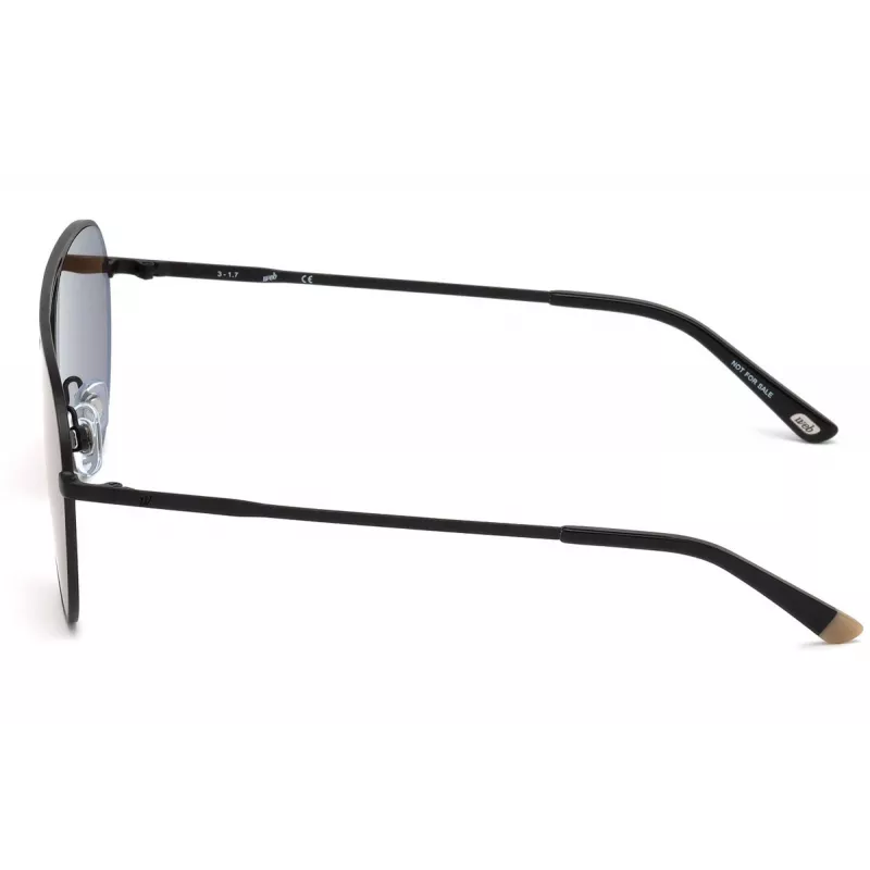 Óculos de sol retangulares unissexo WEB EYEWEAR WE0206-02G - armação em acetato Havana, lentes em policarbonato verdes, proteção UV400