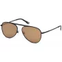 Óculos de sol retangulares unissexo WEB EYEWEAR WE0206-02G - armação em acetato Havana, lentes em policarbonato verdes, proteção UV400
