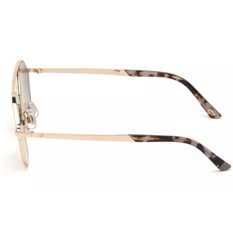 Óculos de sol unissexo Web Eyewear WE0243-32G piloto armação dourada lente degradê castanha UV400 58mm