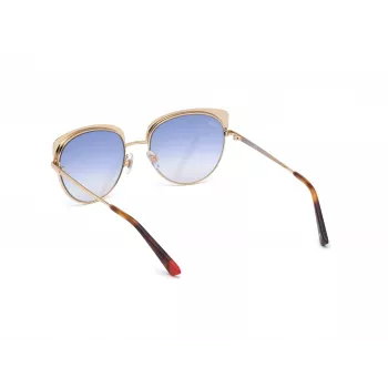 Óculos de sol borboleta de mulher WEB EYEWEAR WE0271-5532W Havana acetato castanho degradê UV400 55/18/140
