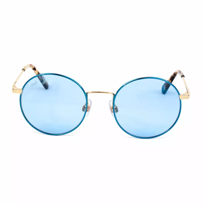 Óculos de sol de mulher Cat-Eye WEB EYEWEAR WE0254-32V armação de acetato Havana Brown lente degradê castanha 49 mm