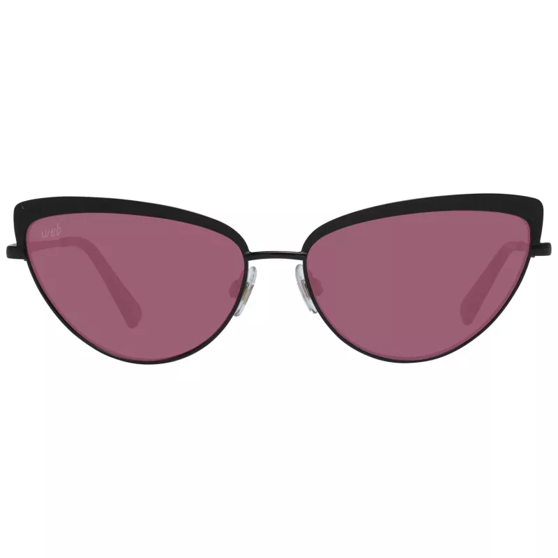 Óculos de sol WEB EYEWEAR mulher quadrados de acetato WE0272-5901Z - armação preta lentes cinzentas 59mm