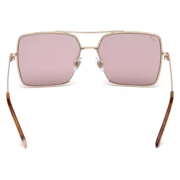 Óculos de sol de mulher WEB EYEWEAR WE0210-28Y Havana castanho acetato armação angular UV400