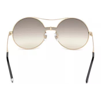 Óculos de sol de mulher WEB EYEWEAR WE0211-28G armação de metal dourada lentes castanhas degradê 59 mm