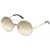 Óculos de sol de mulher WEB EYEWEAR WE0211-28G armação de metal dourada lentes castanhas degradê 59 mm
