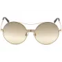 Óculos de sol de mulher WEB EYEWEAR WE0211-28G armação de metal dourada lentes castanhas degradê 59 mm