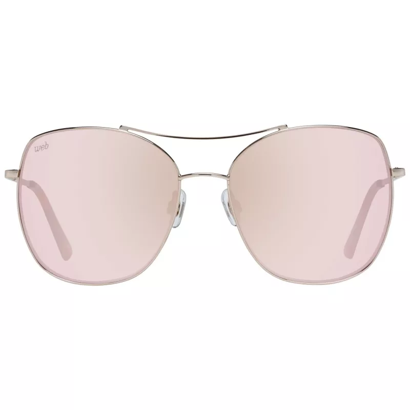 WEB EYEWEAR Óculos de sol de mulher WE0245-5828G Havana castanho degradê quadrados acetato UV400