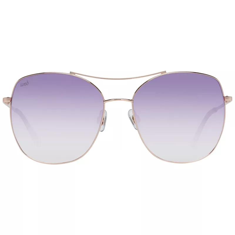 Óculos de sol de mulher WEB EYEWEAR WE0245-5833Z - Castanho degradê, armação retangular de acetato